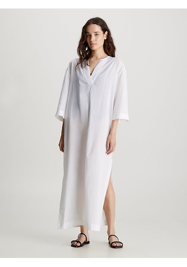 Calvin Klein Calvın Kleın Kadın Elbise Kw0kw02437-ycd Beyaz