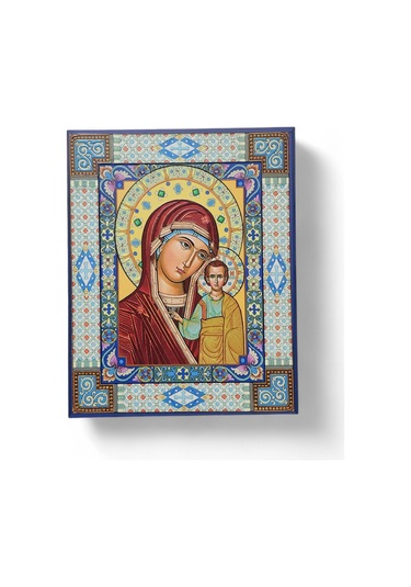 Süslemeli Meryem Ana İkona