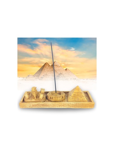 Antik Mısır Sphinx Piramit Çubuk Tütsülük Ve Tealight