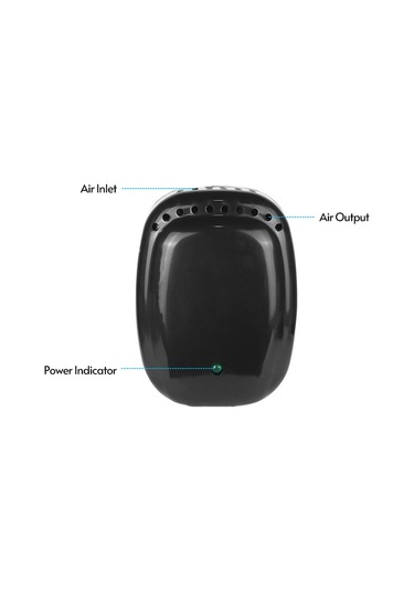 Padalink Stainless Steel Ozon Üreteci 5mg/h - Odor Eliminator: Sigara, Yemek, Evcil Hayvan Kokuları - Kısa Boyutlu 6x4.5x2.8cm Siyah
