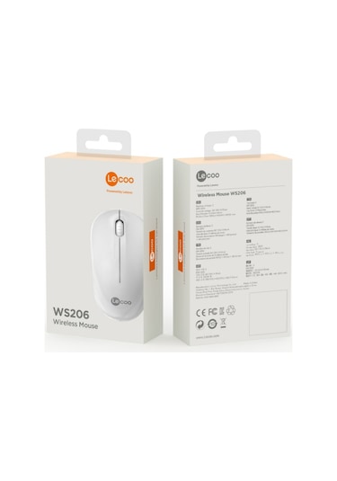 Lecoo WS206 Kablosuz 1200DPI 3 Tuşlu Optik Mouse