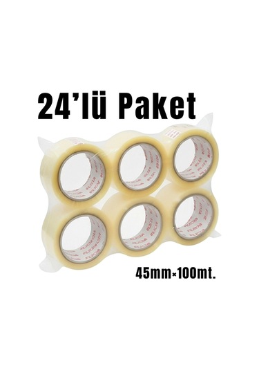 Ft-2011 Hotmelt Şeffaf Koli Bandı 24'lü Paket 45mm 100m Diğer