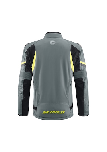 Scoyco JK176 - 4 Mevsim Mont Gri - Sarı - Siyah