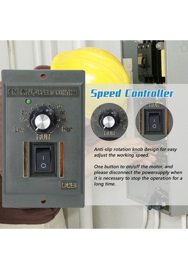 Kosona Dc-51 180v Dc Motor Hız Kontrol Cihazı - Mikro Elektronik Regülatör, Tek Fazlı, Çıkış Gerilimi Ayarlanabilir