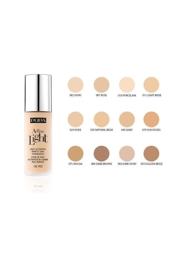 Pupa Active Light Fondöten Spf10 No:051 30 ML