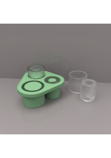 Cbtx Stanley Buz Yapma Üçgen Silikon Buz Kalıbı 001