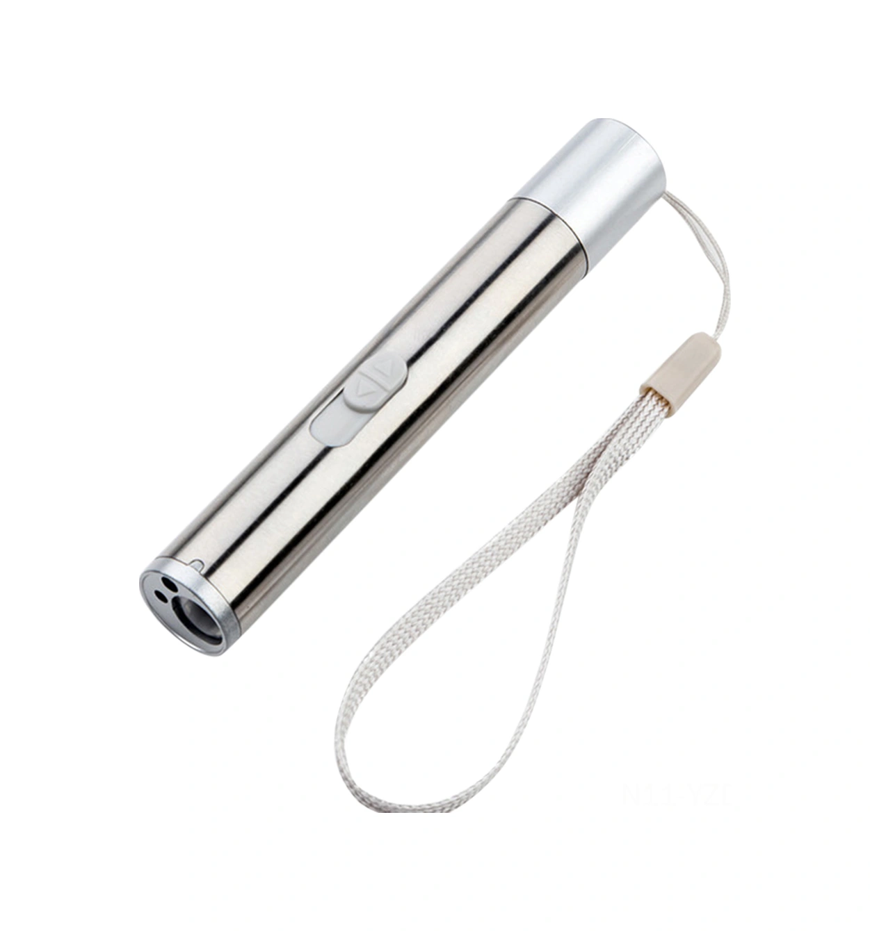 Yuntech01 Usb Şarjlı Alüminyum Tıbbi El Feneri - 3 Fonksiyon: Beyaz Işık, Kızılötesi Lazer Ve Mor Işık Para Kontrolü Gümüş