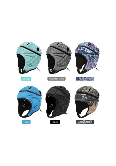 Geeroyoo Çocuklar İçin Kamuflajlı Antrenman Korumalı Kask - Futbol Kalecisi, Amerikan Futbolu, Beysbol İçin Yumuşak Sponge Malzeme Çok Renkli