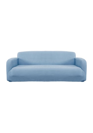 Suntek Magideal Elastik Kanepe Slipcover Düz Mobilya Mavi-2-koltuk