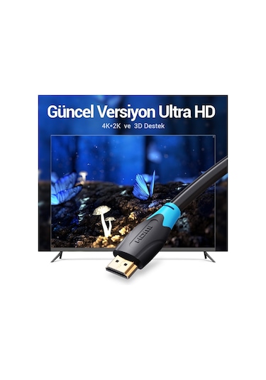 Vention 5m Hdmi Kablo Full Hd Görüntü 4K