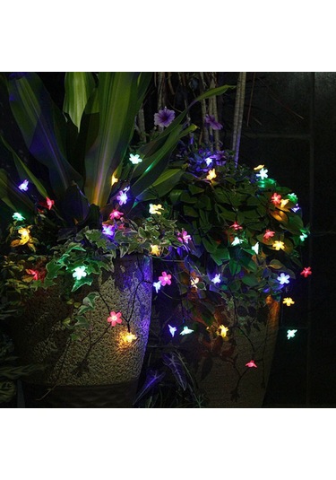 Moveevo Akıllı Aydınlatma Modlu Güneş Enerjili Dekoratif Led Işık Şeridi - 8 Farklı Mod, Su Geçirmez