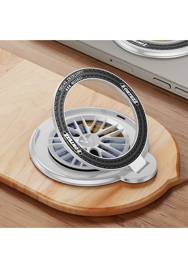 Manyetik Telefon Standı Stres Giderici Cep Telefonu Tutucu Telefon Tutacağı Parmak Döngüsü Kickstand Beyaz