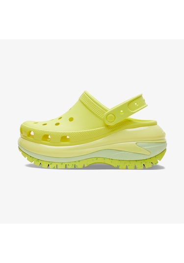 Crocs Classic Mega Crush Kadın Sarı Terlik Düz 207988 Sarı
