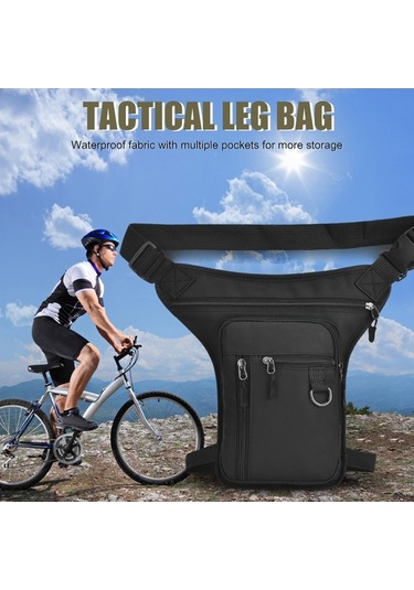 Pazly Erkekler Ve Kadınlar İçin Siyah Motosiklet Bırak Bacak Modeli Siyah