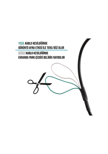 Obus Ev-112e Ecoview 480 Tvline Analog Gece Görüşlü Geri Görüş Araç Kamerası