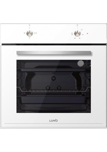 Silverline Luno BO6501W03 - L638W01 - 3481 Flam Beyaz Cam Ankastre Set