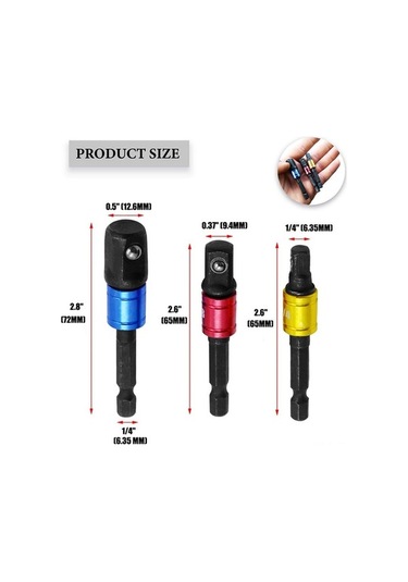 Tongxida 105 Dönüşlü Elektrikli Vidalama Seti - 7 Parça Manyetik Uzatma Çubuklu, Dar Alanlar İçin, Akıllı