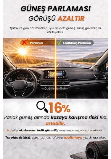 Mercedes-benz - E-serisi Coupe C207 2009-2017 Uyumlu Torpido Koruma Kılıfı - Gri Şeritli