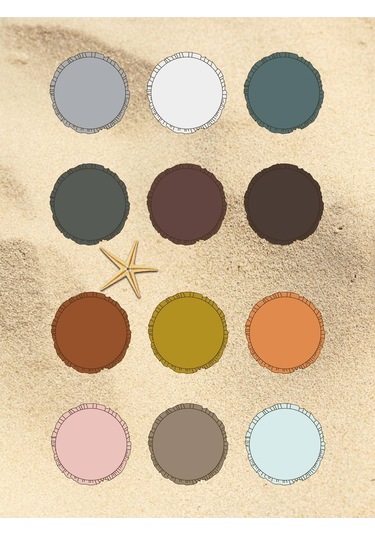 Mordesign Bebek/çocuk Oyun Halısı, Yenidoğan Emekleme Pedi, Aktivite Matı, Çok Amaçlı Minder, Kampçı Serisi 110 X 110 Turuncu