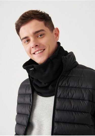 Eleven Markets Kışlık Spor Unisex Siyah Polar Boyunluk Siyah Siyah