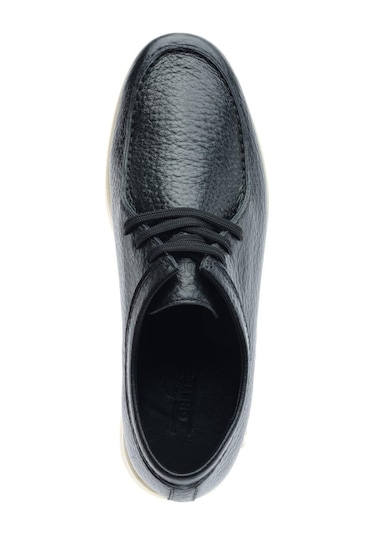 Greyder 18461 Siyah Hakiki Deri Erkek Oxford Ayakkabı-971 Siyah