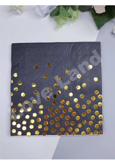 Love Land Paper Kağıt Peçeteler Küçük Bayramdo Stuart 33x33 Cm 24 Adet 177629299 Siyah