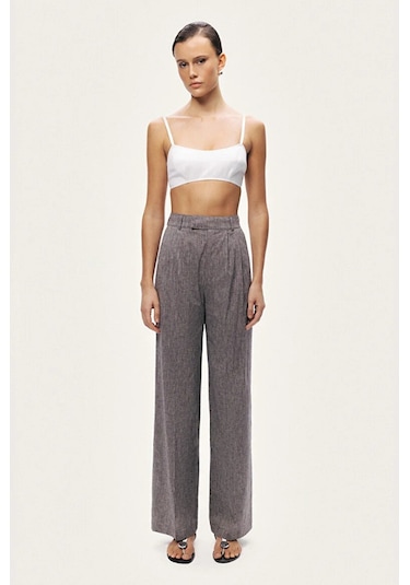 N26yn3499 Nocturne Pantolon Gri Melange
