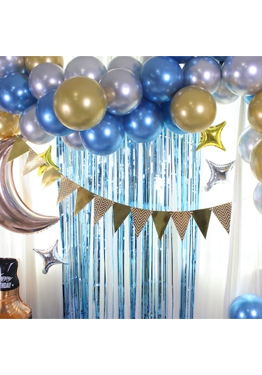 Suofeng 87 Parça Viski Balon Dekor Seti - Parti Süsleme İçin Renkli Ve Dayanıklı Balon Zinciri Çok Renkli