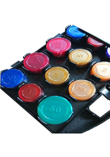 Poker Fişi Çantalı 96 Chip Çip Oyun Seti