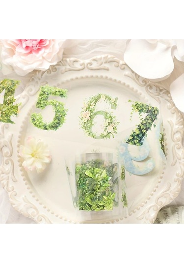 Honeybeeshop Dijital Şifre 6lı Renkli Sayı Bant Seti Scrapbooking Dıy Koleksiyon Projeleri