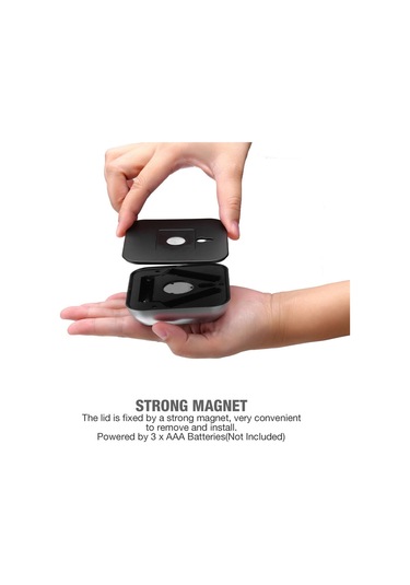 Cbtx Kare İnsan Kızılötesi Sensör Işığı Gece Lambası - Gümüş / Sıcak Işık Diğer