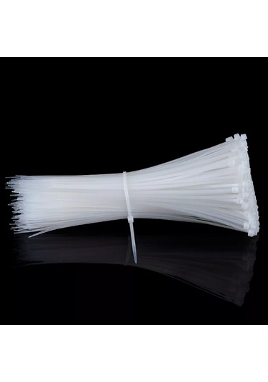Krepkij Dom Naylon Bağlı 3 X 150 Mm Plastik Kelepçesi Beyaz 229075171