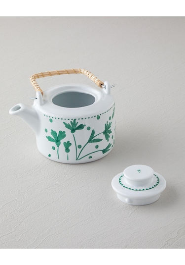 English Home Mintopia Porselen Demlik 850 Ml Beyaz - Yeşil Beyaz - Yeşil