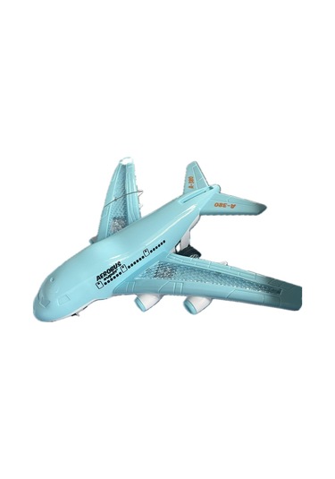 Işıklı, Uzaktan Kumandalı 6 Yöne Hareket Edebilen Eğlenceli Airbas Yolcu Uçağı - Kumandalı Uçak 001