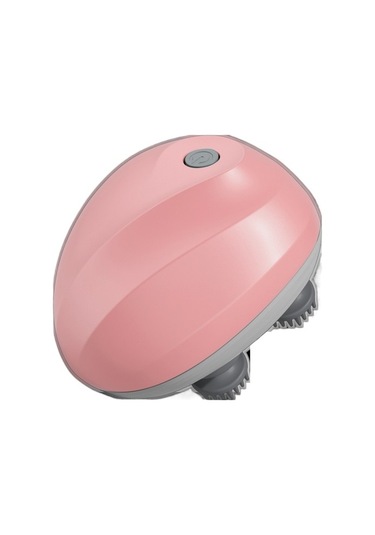 Romeo Mora Kafa Masajı Elektrikli Silikon Kafa Derisi Masaj Aleti Kafa Gevşeme Ev Mini Şarj Edilebilir Evcil Hayvan Masajı Hododq Açık Pembe