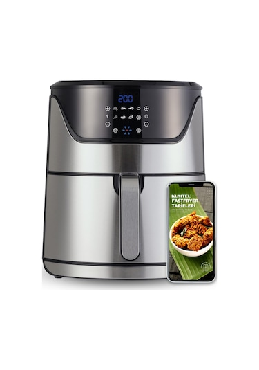 Kumtel HAF-08 Digital Fastfryer (Yağsız Fritöz Airfryer)