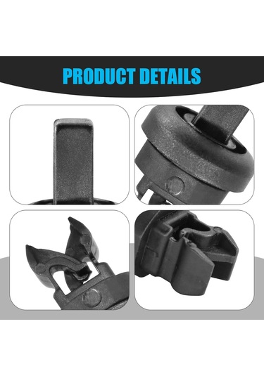 Siyah 2 Adet Araba Bagaj Rafı Montaj Klipsi Küçük Plastik Kanca Bagaj Rafı İçin Oem Parça Numarası 79916-jd00a'nın Yerini Alır