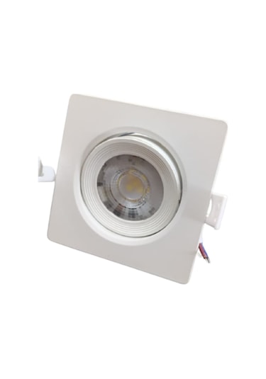 Rıo Led Spot 5W Cob Led Beyaz Kasa Kare Beyaz Işık
