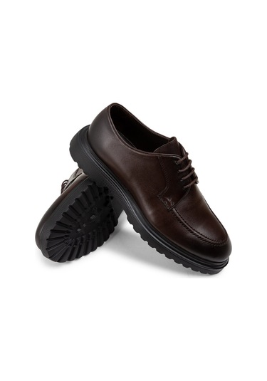 Deery Hakiki Deri Kahverengi Günlük Erkek Ayakkabı - 01931mkhve02 Kahverengi