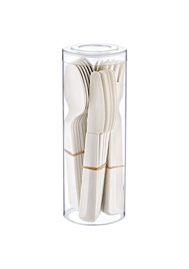 Hobby Life 6'lı Çatal Bıçak Kaşık Seti Beyaz