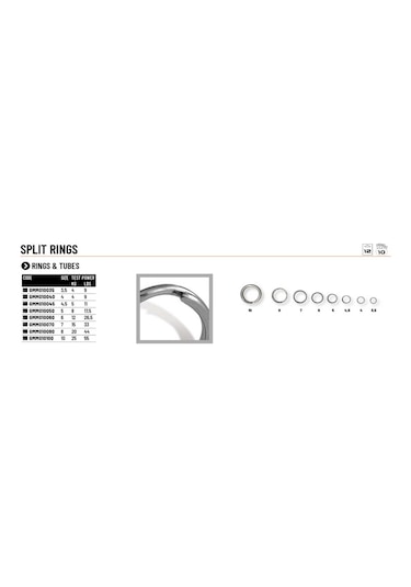 Colmic Split Ring 10p 8