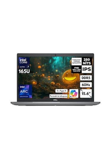 Dell Latitude 5550 N015L555015UHMF55 u7-165U 40 GB 2 TB SSD 15.6" W10P FHD Dizüstü Bilgisayar