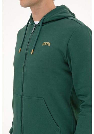 U.s. Polo Assn. Erkek Koyu Yeşil Hırka Örme 50313755-vr079 Koyu Yesıl