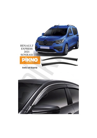 Renault Express 2021 Ve Sonrası Kromlu Cam Rüzgarlığı 4'lü Set A+ Plus
