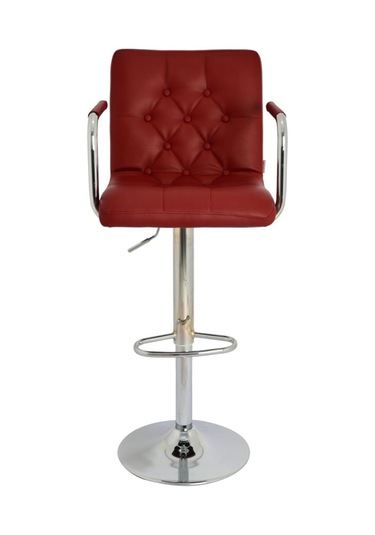 Bürocci Helen Bar Sandalyesi-Bordo-9519Q0102 Çok Renkli