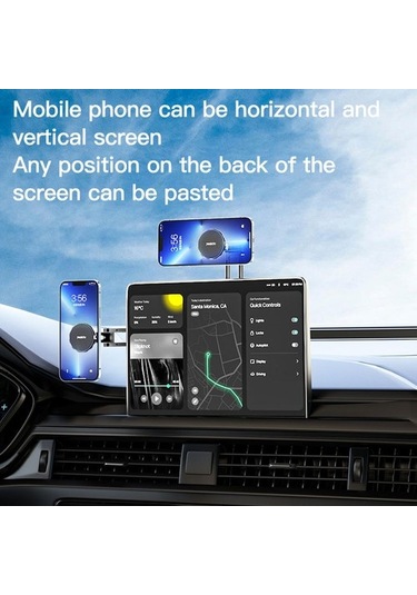 Luckysouk Yesıdo C155 Araba Manyetik Telefon Tutucu Merkezi Konsol Süspansiyon Ekran Katlama Braketi Siyah Yok Havalandırma Ng8ıhu