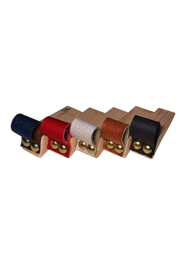 Premium 5 Renk Deri Kapı altlığı kapı stoperi stopper (5li Paket)