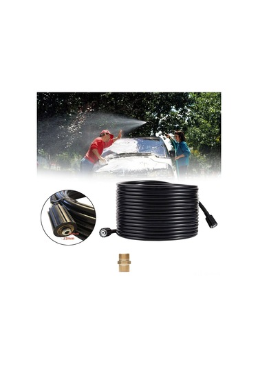 Neevoyu 50ft M22 Bağlantılı 5800 Psı Yüksek Basınçlı Yıkama Hortumu - Pvc Ve Paslanmaz Çelik, Kırılmaya Dayanıklı Değiştirme Hortumu