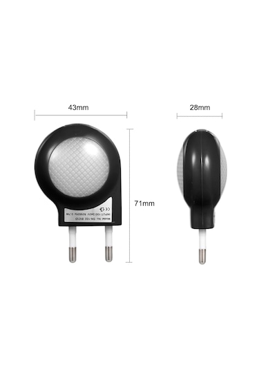 Qingmipy Otomatik Aydınlatmalı Mini Led Gece Lambası - Bebek Odası, Koridor İçin Diğer