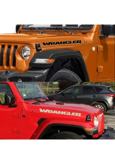 Jeep Wrangler Jk Jl Tj Yj Unlimited Sahara Araba Kaputu Kapağı Motor Çıkartıları Carbon Fiber 1 Piece Set